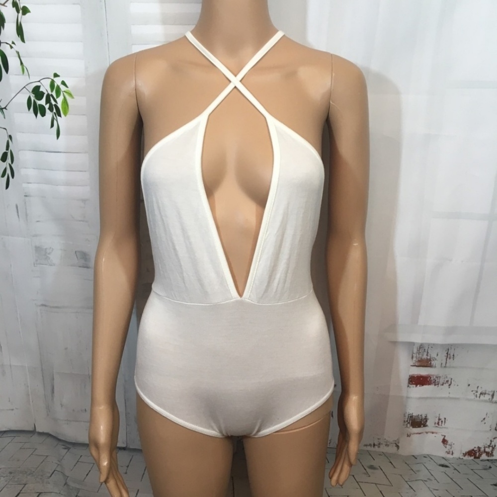 NEGOTIABLE...Boohoo white/cream bodysuit